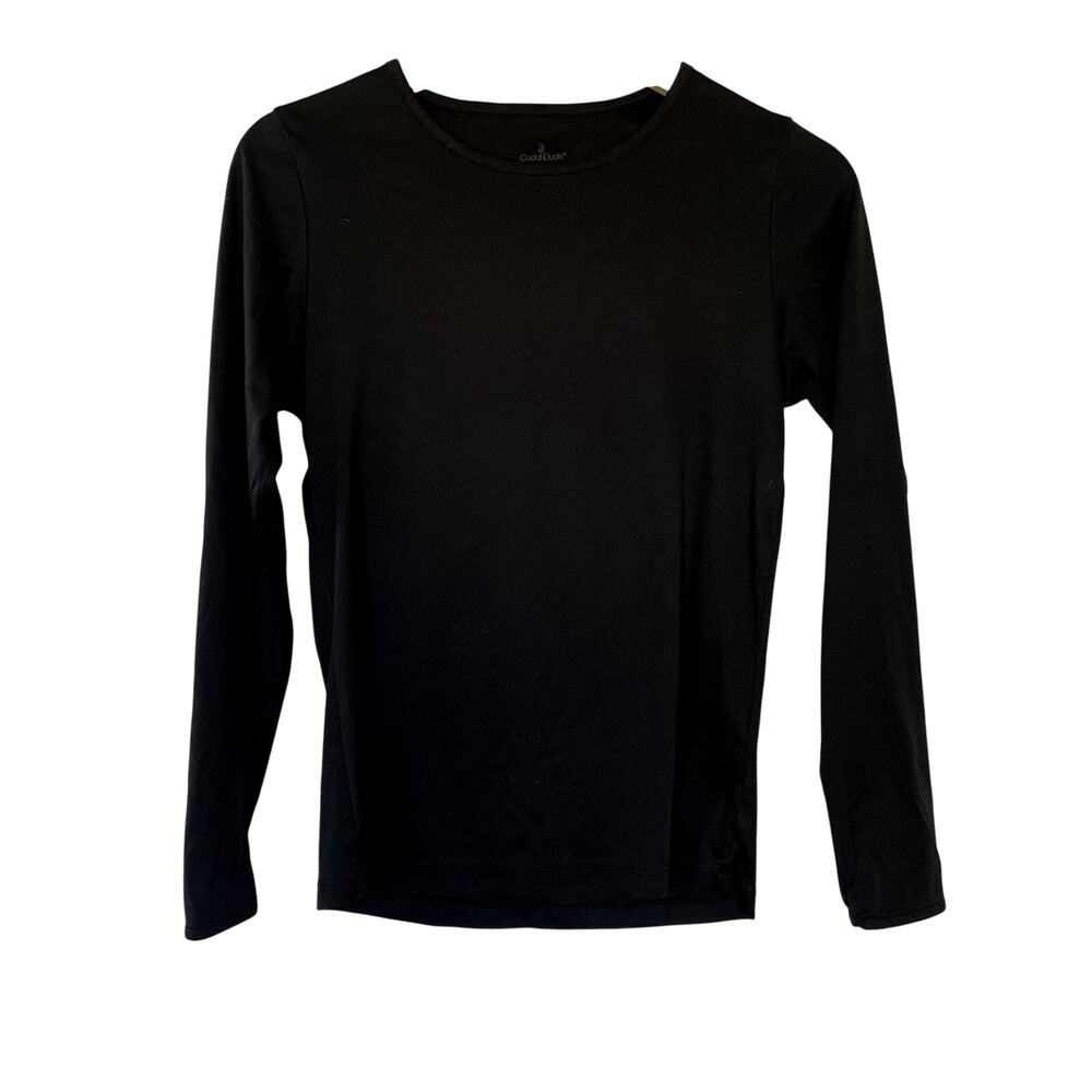 CuddlDuds climate smart black long sleeved thermal shirt women's size medium